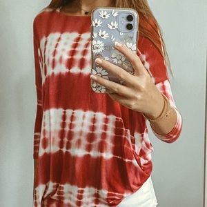 girls tie dye long sleeve shirt